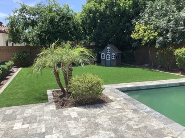 Artificial turf installation in Arizona by Green Forever Arizona