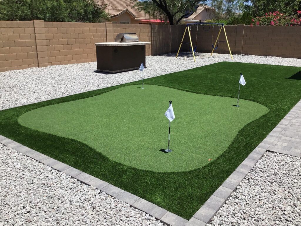 Putting Greens in backyard Phoenix, AZ